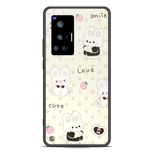 Cute Chic Series Soft Phone Case - Premium Glass Case - Design 4 - Vivo X70 Pro