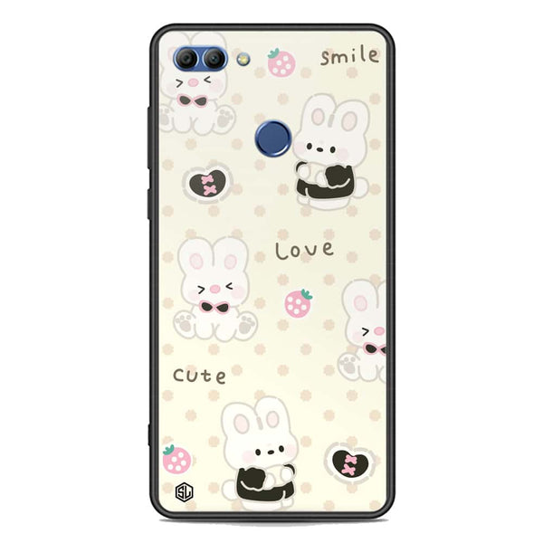 Cute Chic Series Soft Phone Case - Premium Glass Case - Design 4 - Huawei Y9 2018