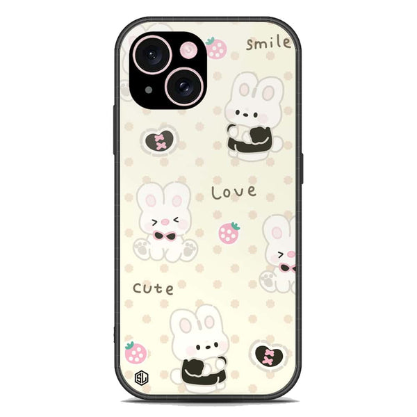 Cute Chic Series Soft Phone Case - Premium Glass Case - Design 4 - iPhone 15