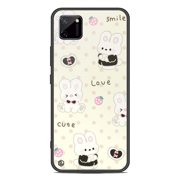 Cute Chic Series Soft Phone Case - Premium Glass Case - Design 4 - Realme C11 2021