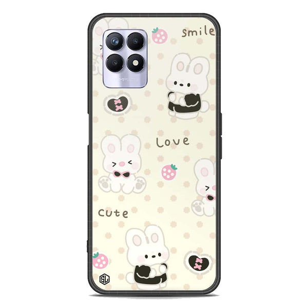 Cute Chic Series Soft Phone Case - Premium Glass Case - Design 4 - Realme 8i