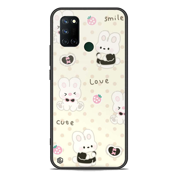 Cute Chic Series Soft Phone Case - Premium Glass Case - Design 4 - Realme 7i