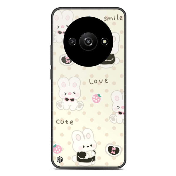 Cute Chic Series Soft Phone Case - Premium Glass Case - Design 4 - Xiaomi Redmi A3