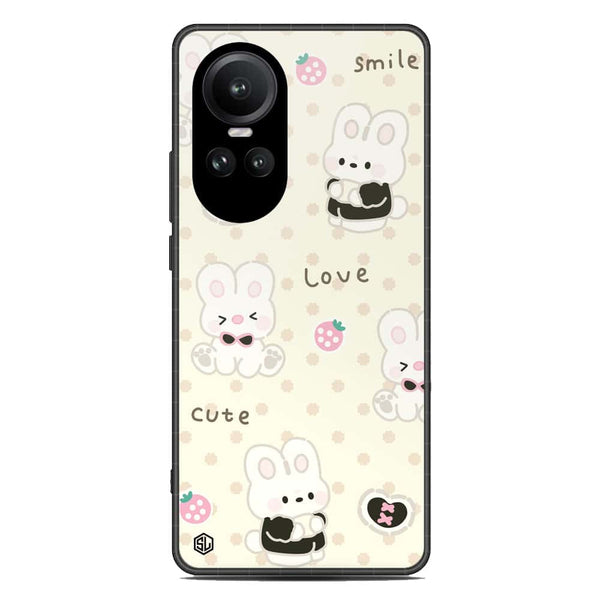 Cute Chic Series Soft Phone Case - Premium Glass Case - Design 4 - Oppo Reno 10 Pro