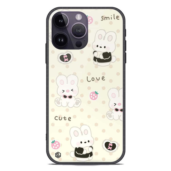 Cute Chic Series Soft Phone Case - Premium Glass Case - Design 4 - iPhone 14 Pro