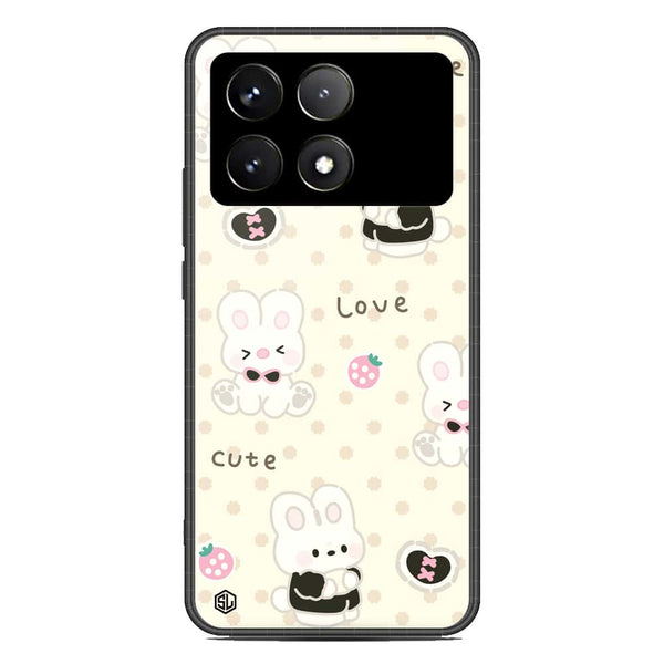 Cute Chic Series Soft Phone Case - Premium Glass Case - Design 4 - Xiaomi Poco X6 Pro