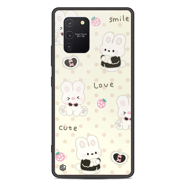 Cute Chic Series Soft Phone Case - Premium Glass Case - Design 4 - Samsung Galaxy A91