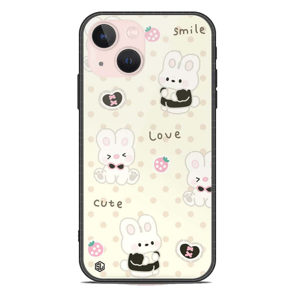 Cute Chic Series Soft Phone Case - Premium Glass Case - Design 4 - iPhone 14 Plus