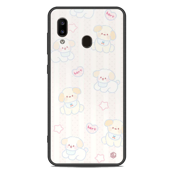 Cute Chic Series Soft Phone Case - Premium Glass Case - Design 5 - Samsung Galaxy A20