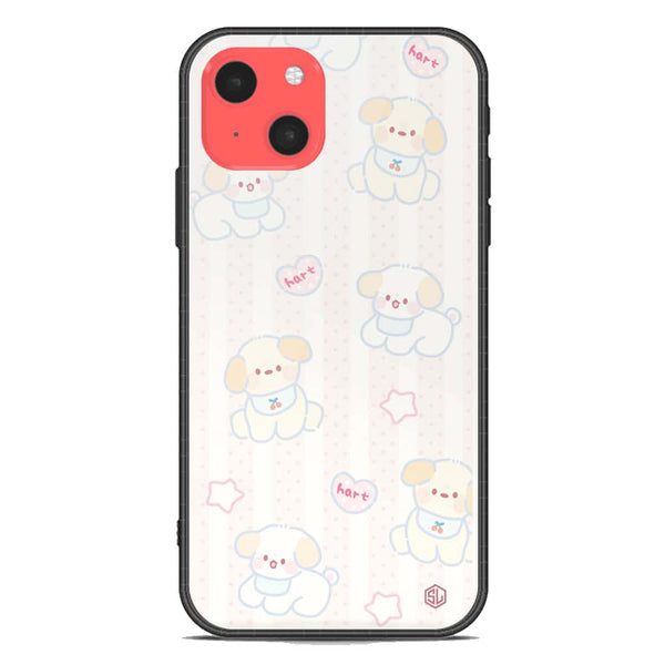 Cute Chic Series Soft Phone Case - Premium Glass Case - Design 5 - iPhone 13 Mini