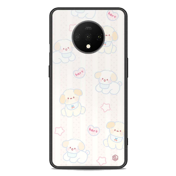 Cute Chic Series Soft Phone Case - Premium Glass Case - Design 5 - OnePlus 7T