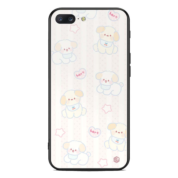 Cute Chic Series Soft Phone Case - Premium Glass Case - Design 5 - OnePlus 5