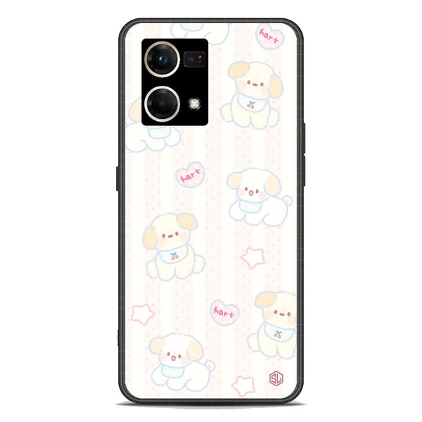 Cute Chic Series Soft Phone Case - Premium Glass Case - Design 5 - Oppo Reno 7 4G