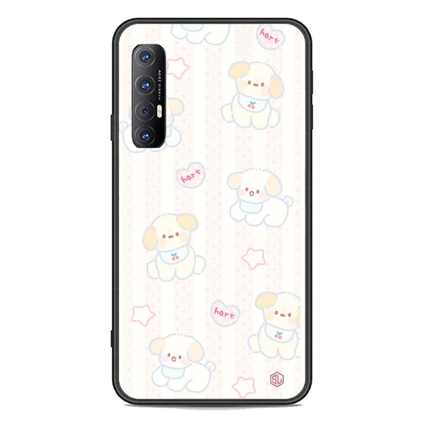 Cute Chic Series Soft Phone Case - Premium Glass Case - Design 5 - Oppo Reno 3 Pro