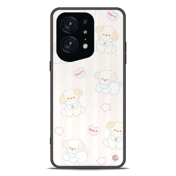 Cute Chic Series Soft Phone Case - Premium Glass Case - Design 5 - Oppo Find X5 Pro