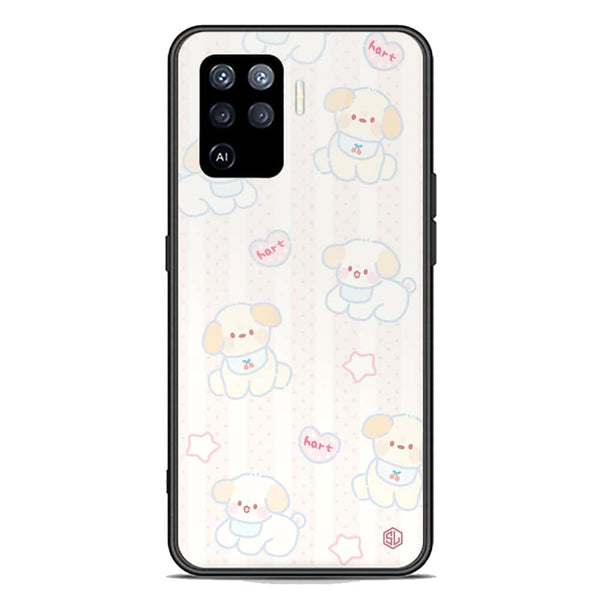 Cute Chic Series Soft Phone Case - Premium Glass Case - Design 5 - Oppo F19 Pro