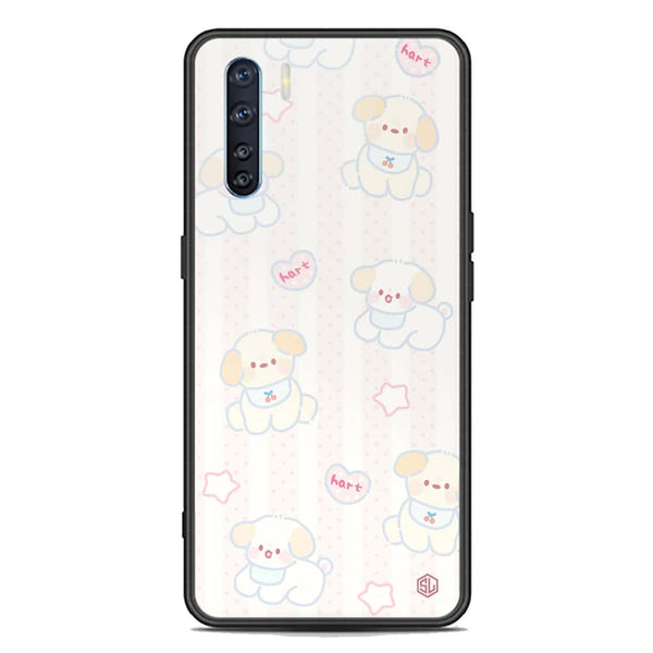 Cute Chic Series Soft Phone Case - Premium Glass Case - Design 5 - Oppo F15