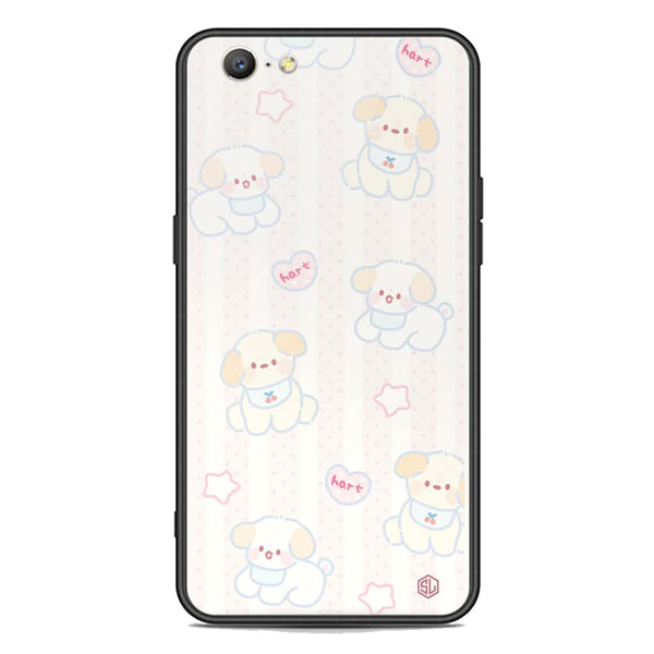 Cute Chic Series Soft Phone Case - Premium Glass Case - Design 5 - Oppo A57