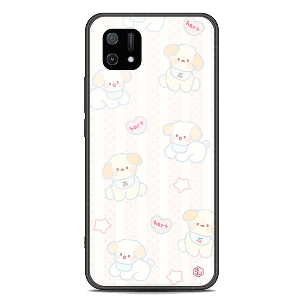 Cute Chic Series Soft Phone Case - Premium Glass Case - Design 5 - Oppo A16K