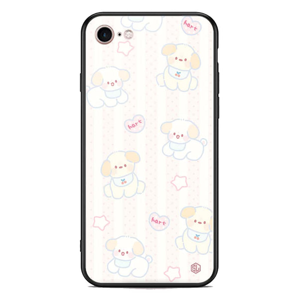 Cute Chic Series Soft Phone Case - Premium Glass Case - Design 5 - iPhone 8 / 7