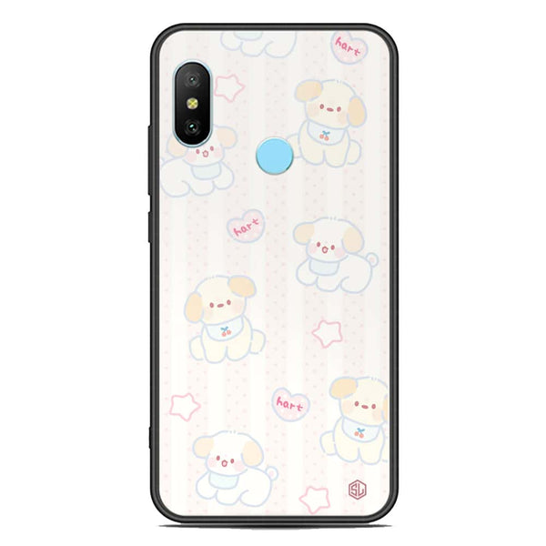 Cute Chic Series Soft Phone Case - Premium Glass Case - Design 5 - Xiaomi Redmi Note 6