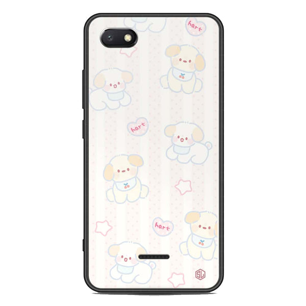 Cute Chic Series Soft Phone Case - Premium Glass Case - Design 5 - Xiaomi Redmi 6A