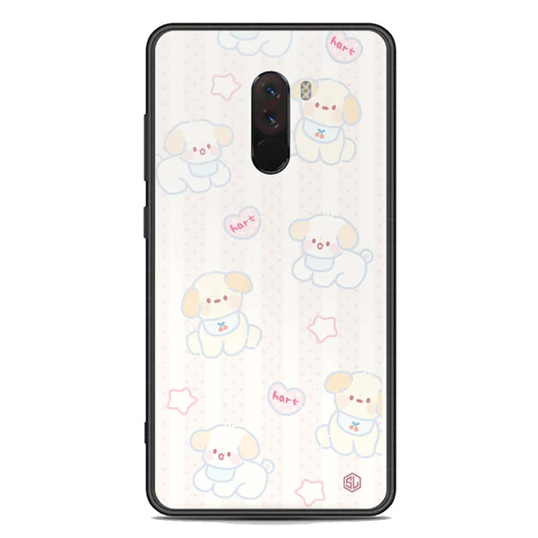 Cute Chic Series Soft Phone Case - Premium Glass Case - Design 5 - Xiaomi Pocophone F1