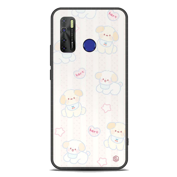 Cute Chic Series Soft Phone Case - Premium Glass Case - Design 5 - Tecno Spark 5 pro