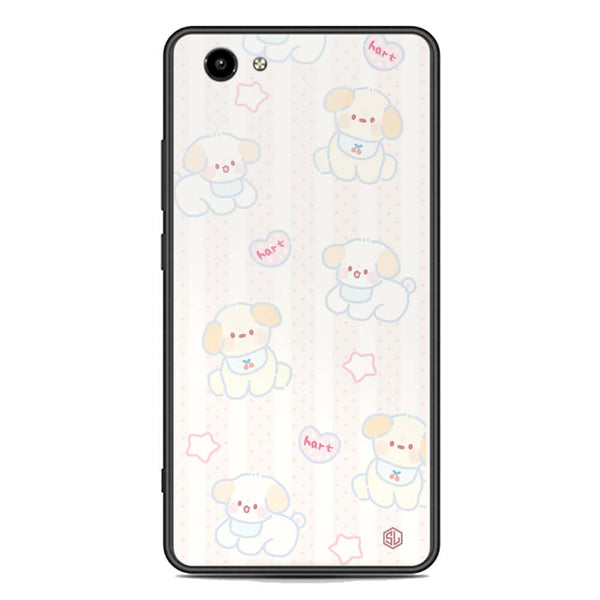 Cute Chic Series Soft Phone Case - Premium Glass Case - Design 5 - Vivo Y71