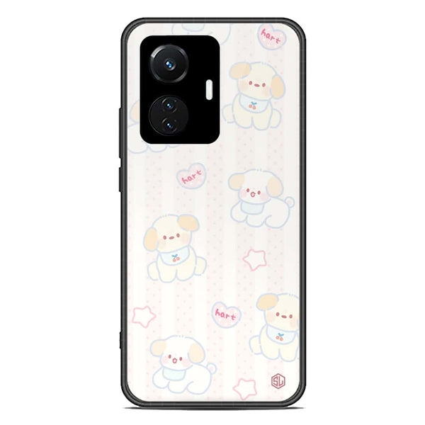 Cute Chic Series Soft Phone Case - Premium Glass Case - Design 5 - Vivo Y55 4G