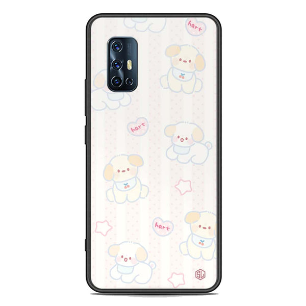 Cute Chic Series Soft Phone Case - Premium Glass Case - Design 5 - Vivo Y9s