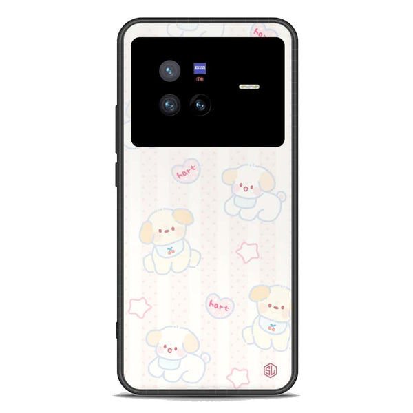 Cute Chic Series Soft Phone Case - Premium Glass Case - Design 5 - Vivo X80