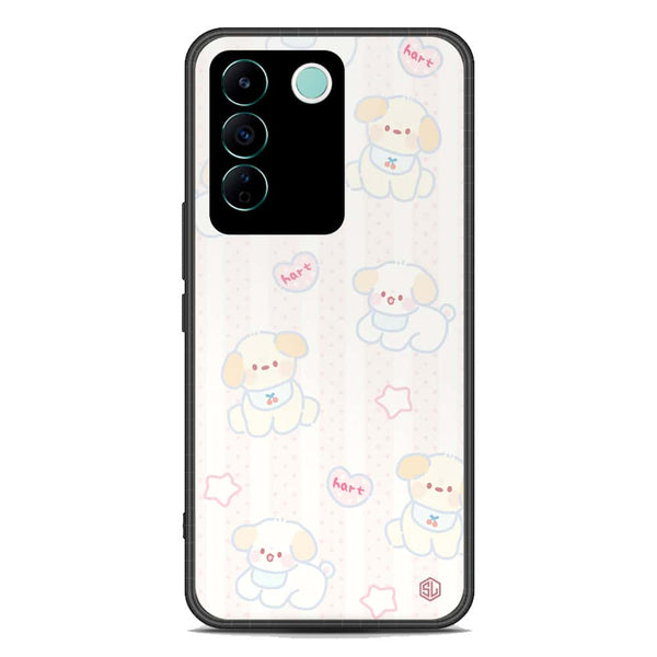 Cute Chic Series Soft Phone Case - Premium Glass Case - Design 5 - Vivo V27e