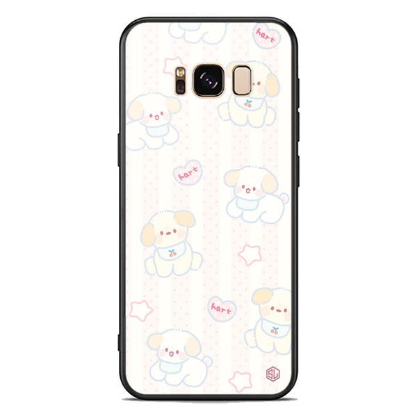 Cute Chic Series Soft Phone Case - Premium Glass Case - Design 5 - Samsung Galaxy S8 Plus