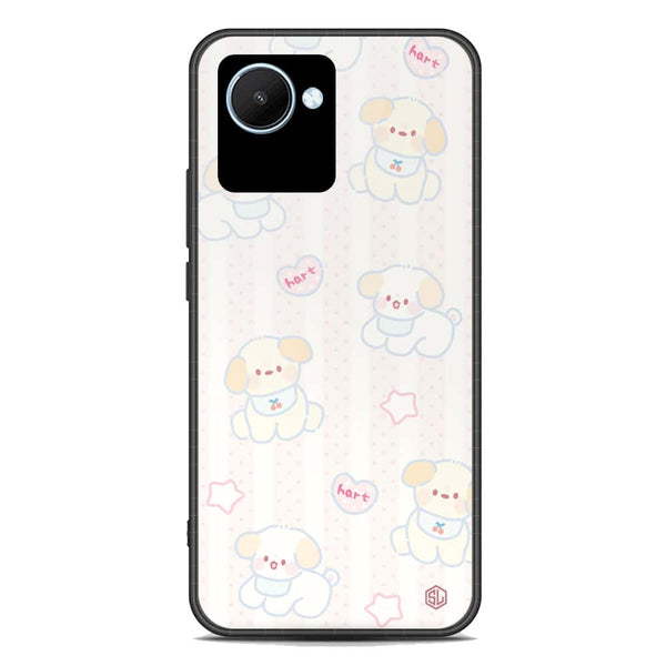 Cute Chic Series Soft Phone Case - Premium Glass Case - Design 5 - Realme C30s