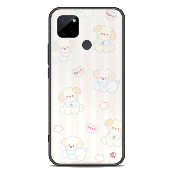 Cute Chic Series Soft Phone Case - Premium Glass Case - Design 5 - Realme C25Y