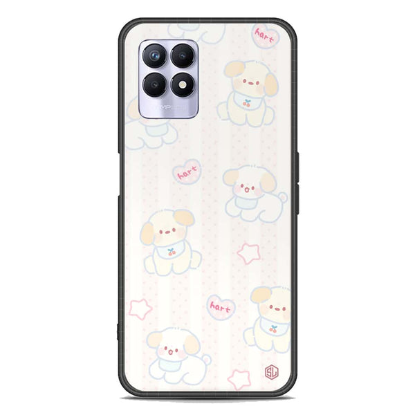 Cute Chic Series Soft Phone Case - Premium Glass Case - Design 5 - Realme 8i