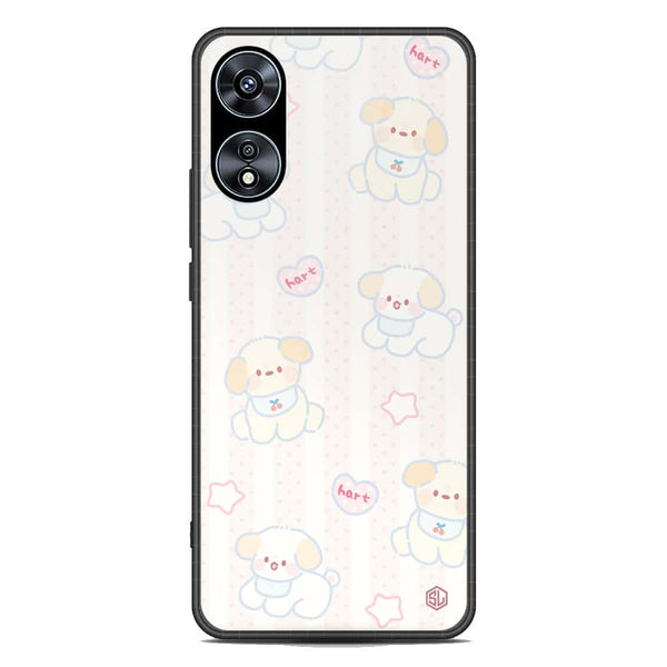 Cute Chic Series Soft Phone Case - Premium Glass Case - Design 5 - Oppo A78 4G