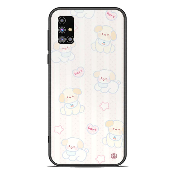 Cute Chic Series Soft Phone Case - Premium Glass Case - Design 5 - Samsung Galaxy M31s