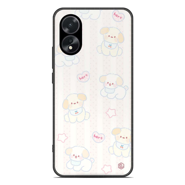 Cute Chic Series Soft Phone Case - Premium Glass Case - Design 5 - Oppo A18