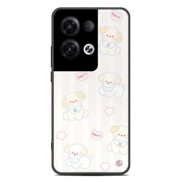 Cute Chic Series Soft Phone Case - Premium Glass Case - Design 5 - Oppo Reno 8 Pro