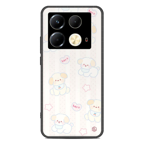 Cute Chic Series Soft Phone Case - Premium Glass Case - Design 5 - Infinix Note 40