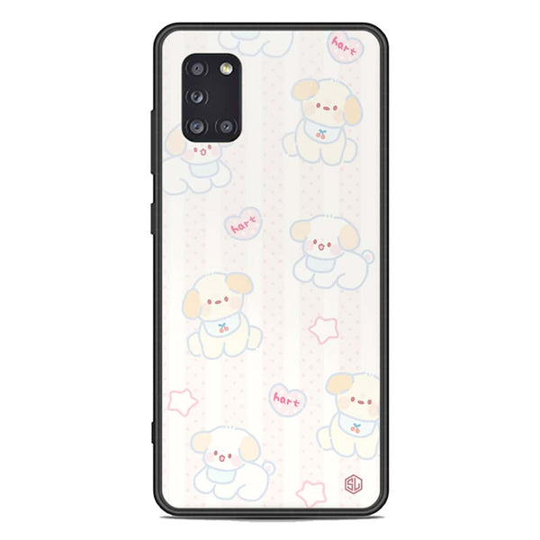 Cute Chic Series Soft Phone Case - Premium Glass Case - Design 5 - Samsung Galaxy A31