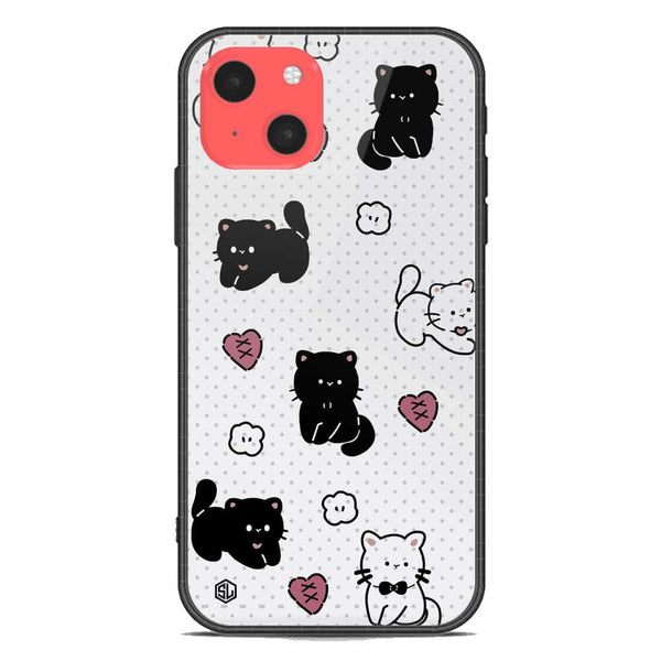 Cute Chic Series Soft Phone Case - Premium Glass Case - Design 6 - iPhone 13 Mini