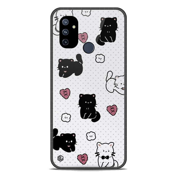 Cute Chic Series Soft Phone Case - Premium Glass Case - Design 6 - OnePlus Nord N100