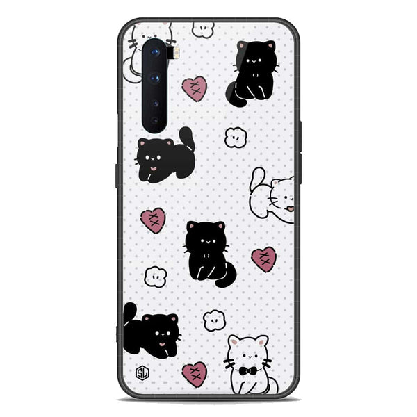 Cute Chic Series Soft Phone Case - Premium Glass Case - Design 6 - OnePlus Nord