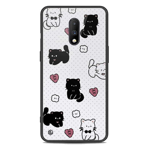 Cute Chic Series Soft Phone Case - Premium Glass Case - Design 6 - OnePlus 7