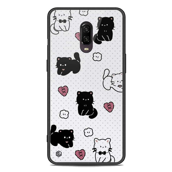 Cute Chic Series Soft Phone Case - Premium Glass Case - Design 6 - OnePlus 6T