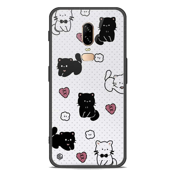 Cute Chic Series Soft Phone Case - Premium Glass Case - Design 6 - OnePlus 6