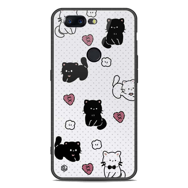 Cute Chic Series Soft Phone Case - Premium Glass Case - Design 6 - OnePlus 5T